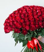 Puokštė 101 raudona rožė - Image 2
