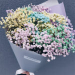 Įvairiaspalvė gubojos puokštė