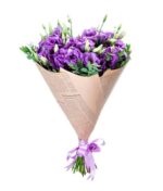 Violetinių eustomų puokštė - Image 2