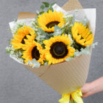 saulėgrąžų puokštė