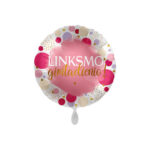 Rožinis helio balionas Linksmo gimtadienio