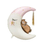 Folinis helio balionas Mėnulis rožinis