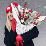 Kalėdinė puokštė šviesi