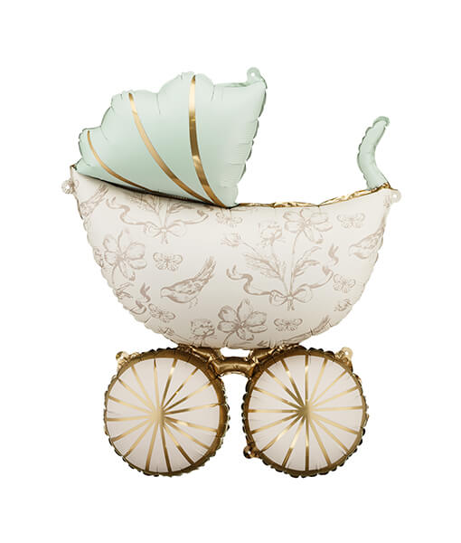 Folinis balionas vaikiškas vežimėlis