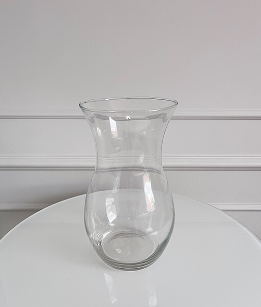 Klasikinė skaidraus stiklo vaza Crystal Clarity