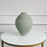 Stiklinė vaza Forest Mist žalsvos spalvos