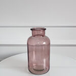 Rausvo stiklo vaza Pink Aura